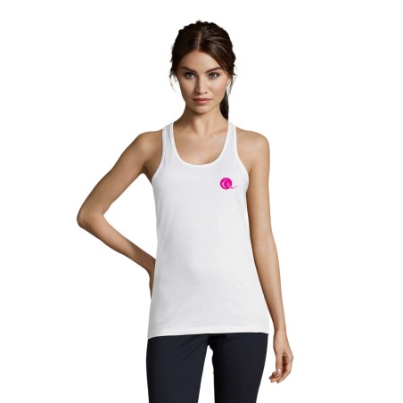 Débardeur femme 150 Jersey blanc